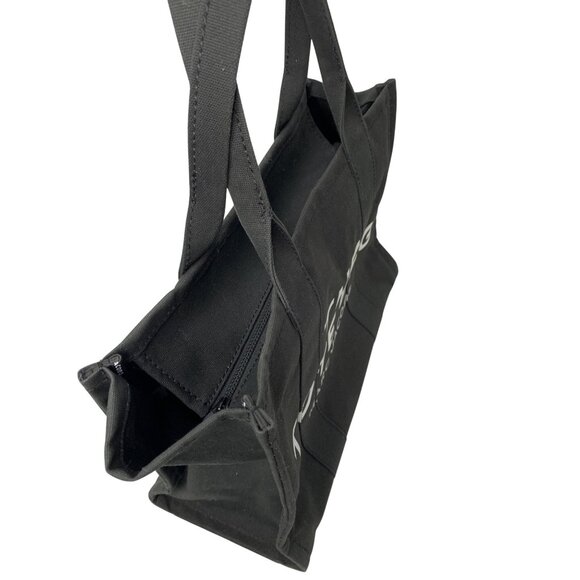 Marc Jacobs Large Canvas Tote Bag EUC Black Travel - Picture 2 of 12